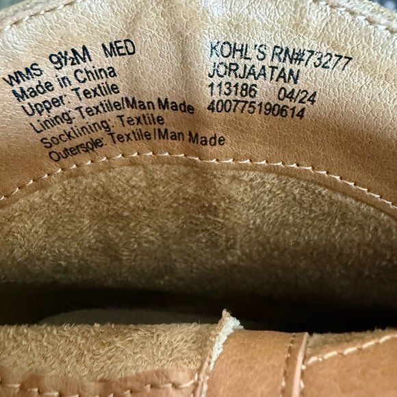 9.5 - Tan Suede Ankle Boots - Picture 5 of 5